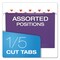 Pendaflex 1/5-Cut Tabs Letter Size Colored Reinforced Hanging Folders - Violet (25/Box)